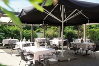 Terrasse im Best Western Victor's Hotel Rodenhof