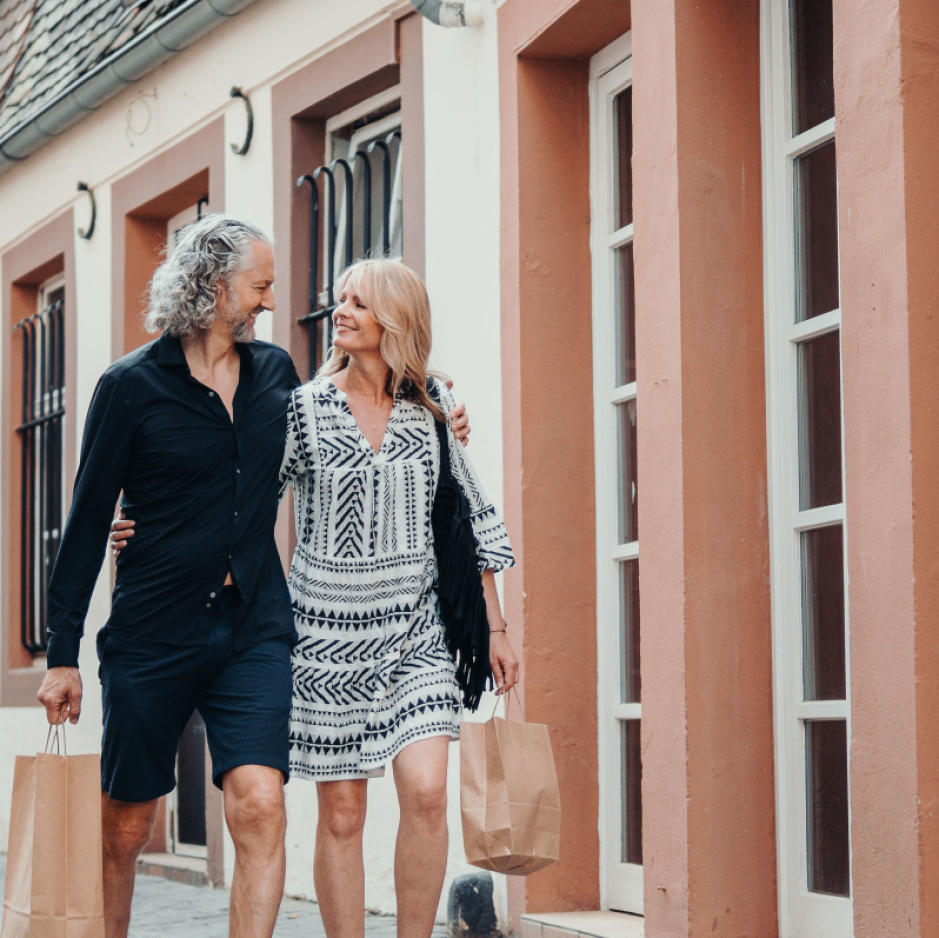 Shopping im Sommer